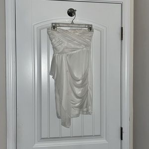 My Michelle white strapless dress size 1